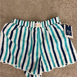 Target Roller Rabbit Women's Blue & Teal Striped Shorts
